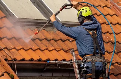 Démoussage et hydrofuge de toiture à Brouville